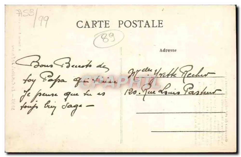 Sens — A Catedral de São Etienne — A. Mondou, editor em Sens - Verso