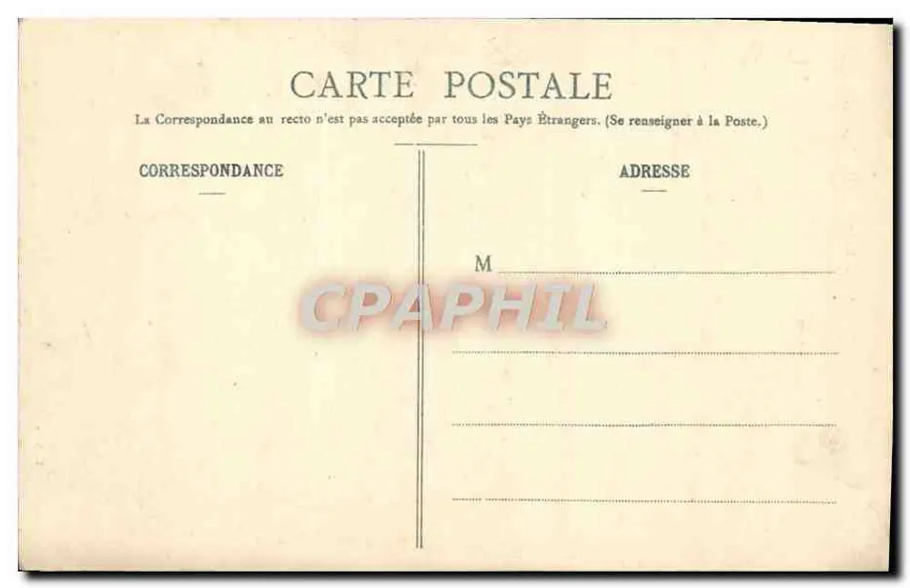 Sens (Yonne) - O Hotel de Ville — Coleção L. L., Sens - Verso