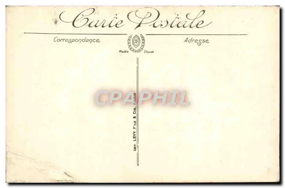 Gens - L'Hôtel de l'Écu — éditeur IMPR. LEVY FILS & CIE, BATHS - Verso