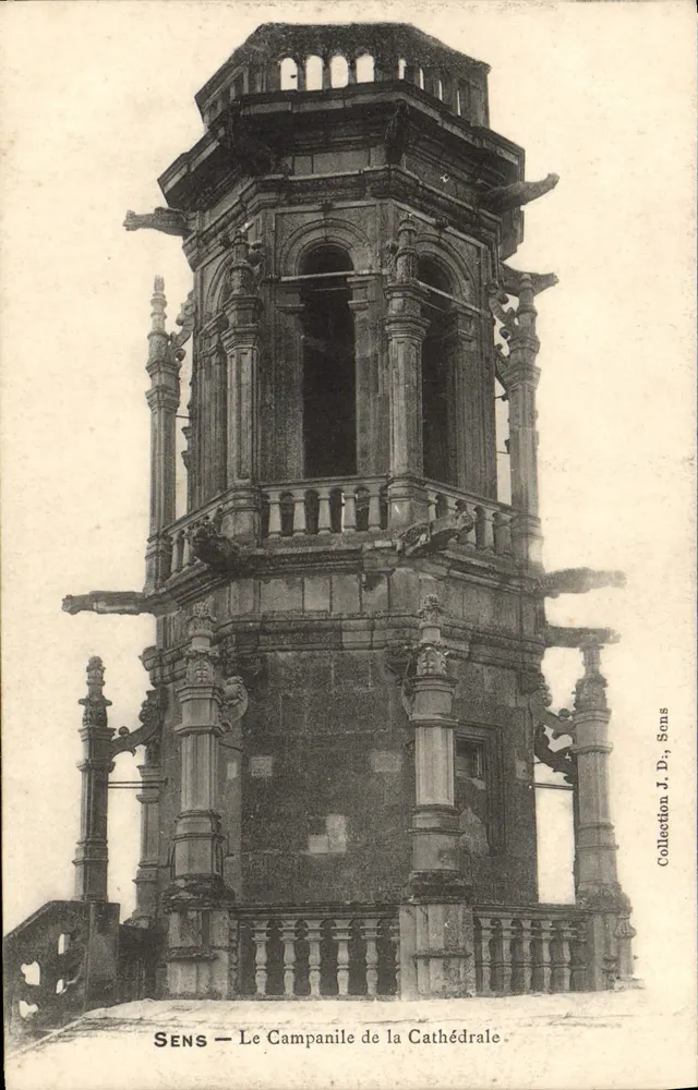 SENS — Il Campanile della Cattedrale — Collezione J. D., SENS - Recto