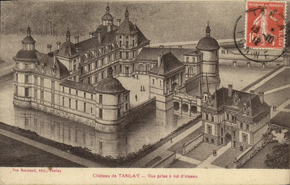 Schloss Tanlay — Vogelperspektive — Vve Bertrand, Verlag, Tanlay - Vorderseite
