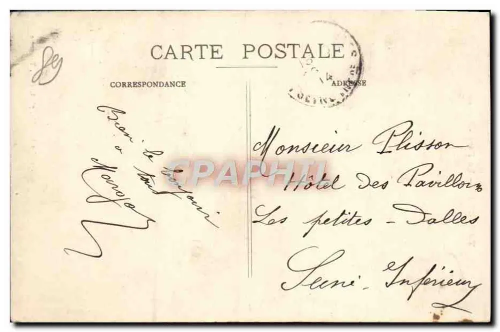 Tonnerre — La Fosse-Dionne — Maurice Lenoble, Fotograf-Verleger, Tonnerre - Rückseite