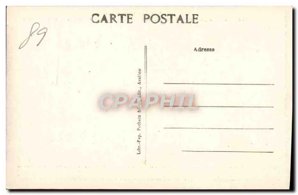 Vézelay — La Cordelle — Ort, an dem Saint Bernard die 2. Kreuzzug gepredigt hat, 31. März 1146 - Rückseite