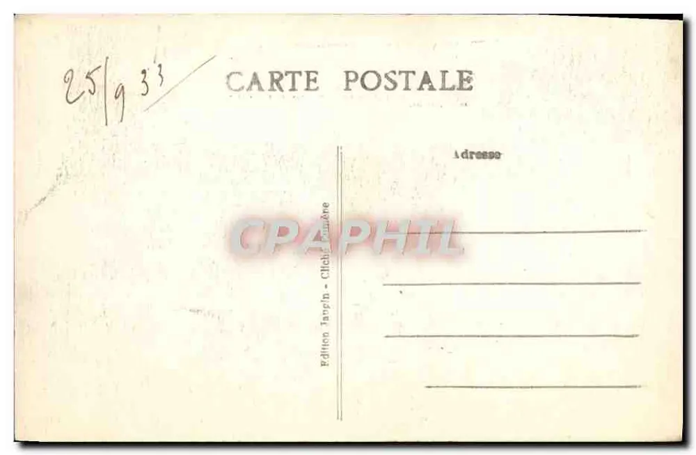 Vézelay — A Porta de São Etienne — Edição Tarpin - Cliché - Verso