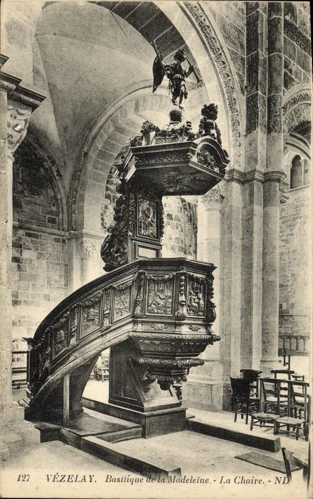 VÉZELAY. Basílica da Madeleine - A Cátedra - ND - Frente