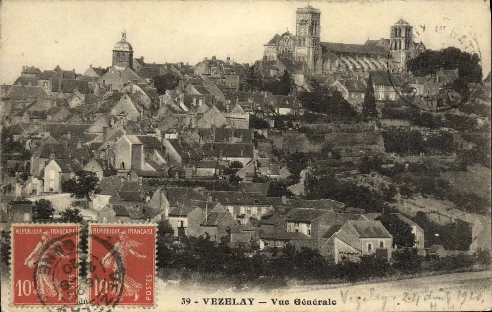 Vezelay — Vista Geral — Editor desconhecido, n° 39 - Frente