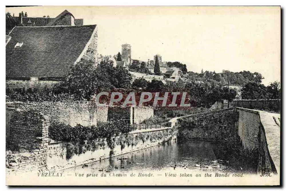 Vézelay — Ansicht vom Ronde-Weg — J.H. Phot. - Vorderseite