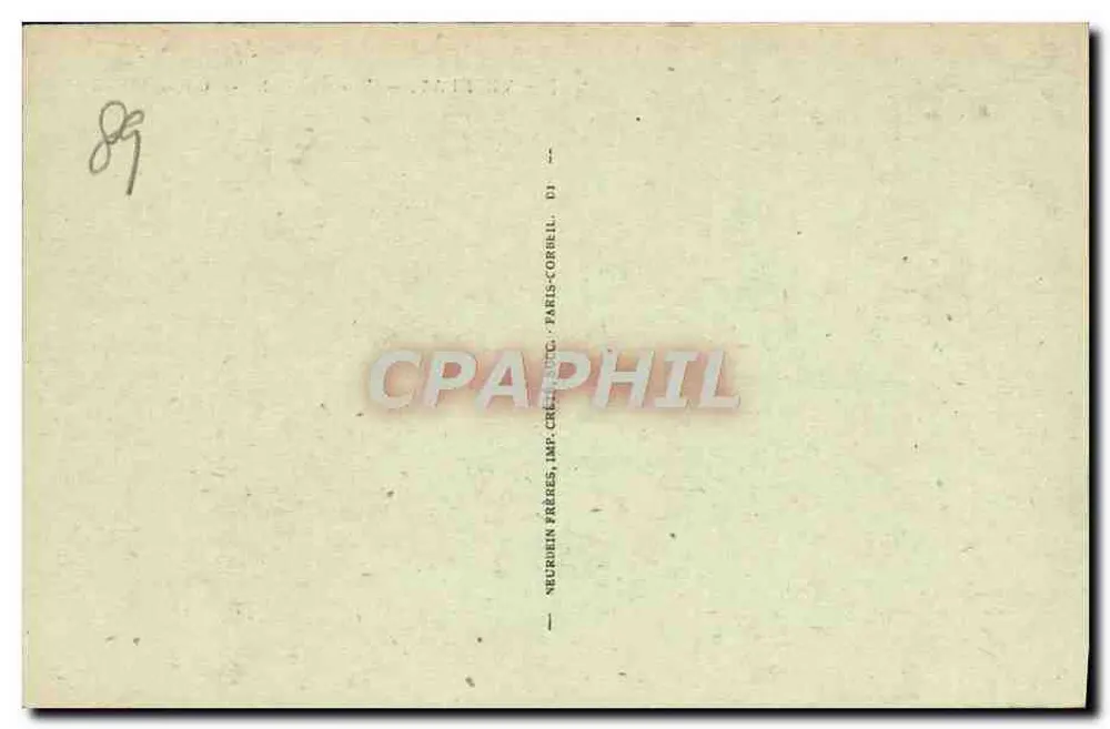 Vézelay — Vista geral — Neurolain Frères, Paris-Copénil, n°89 - Verso