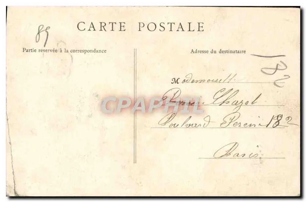 VÉZELAY — A Igreja — B.F., Paris, n°30 - Verso
