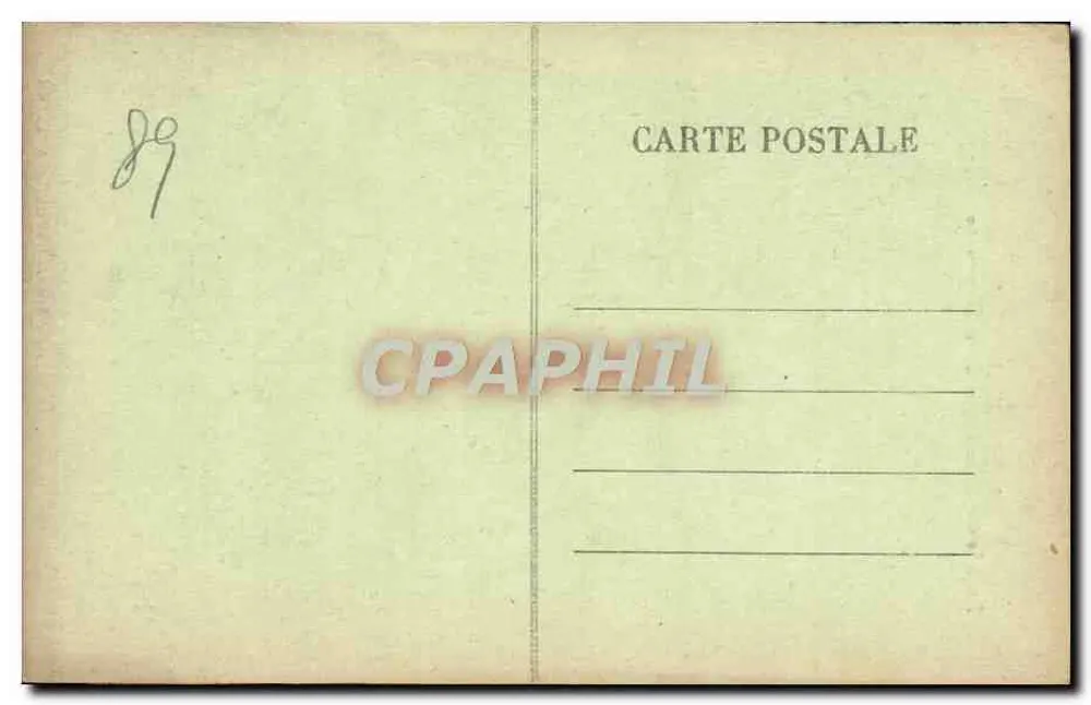 Vézelay — Facha da Basílica da Madeleine — Edit. Couron, Avallon - Verso
