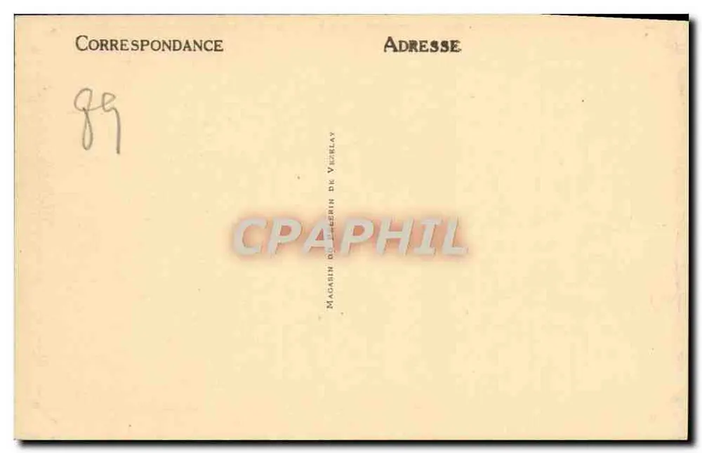 Vézelay — Rue des Ursulines e a Basílica — editor Pilen, n° 26 - Verso