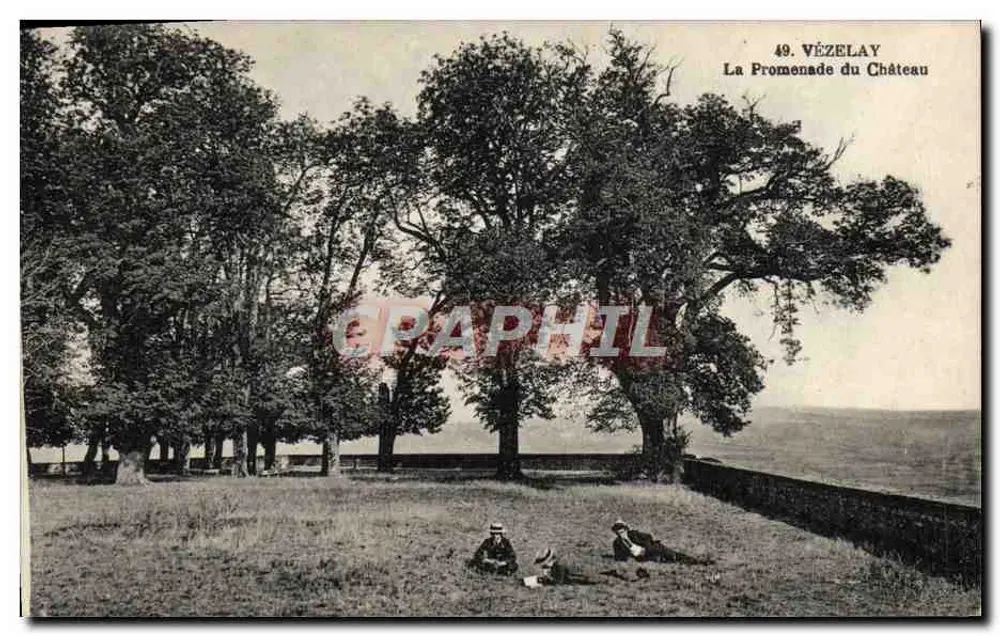 Vézelay — A Promenade do Castelo — Livraria Pothain frères, Avallon - Frente