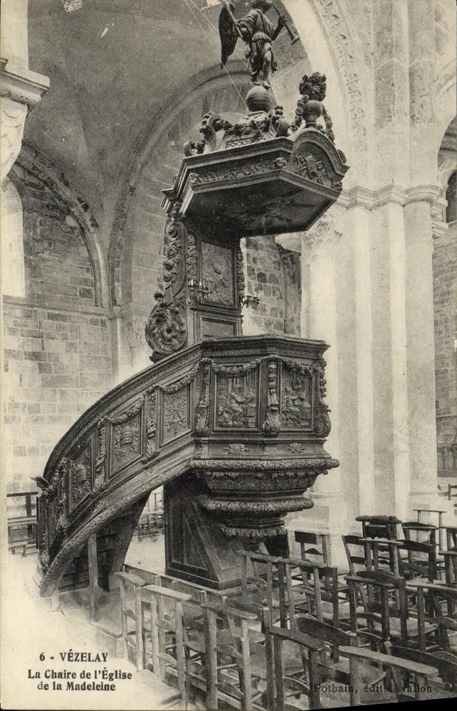 Vézelay — Die Kanzel der Kirche Sainte-Madeleine — Verlag Arallon - Vorderseite