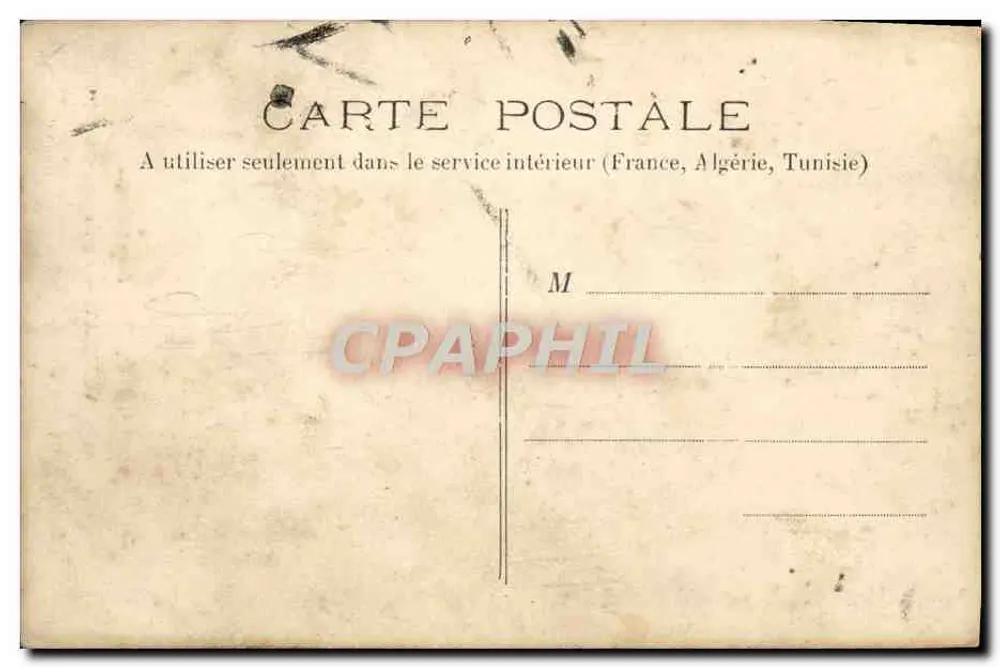 Vézelay — A rua do Pontlot — Edição J. D. em Sens - Verso