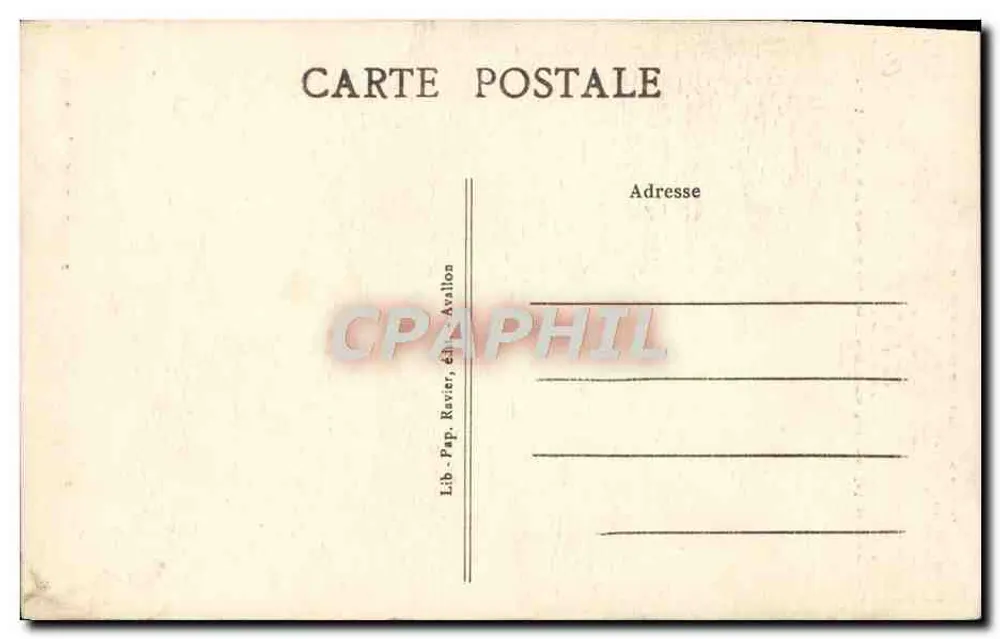 Vézelay — A Basílica de Santa Madeleine — Lib. Pap. Ravier, édit. Avalon - Verso