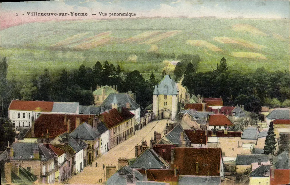 Villeneuve-sur-Yonne — Panoramablick — Verlag: L. Normand (Nr. 2) - Vorderseite
