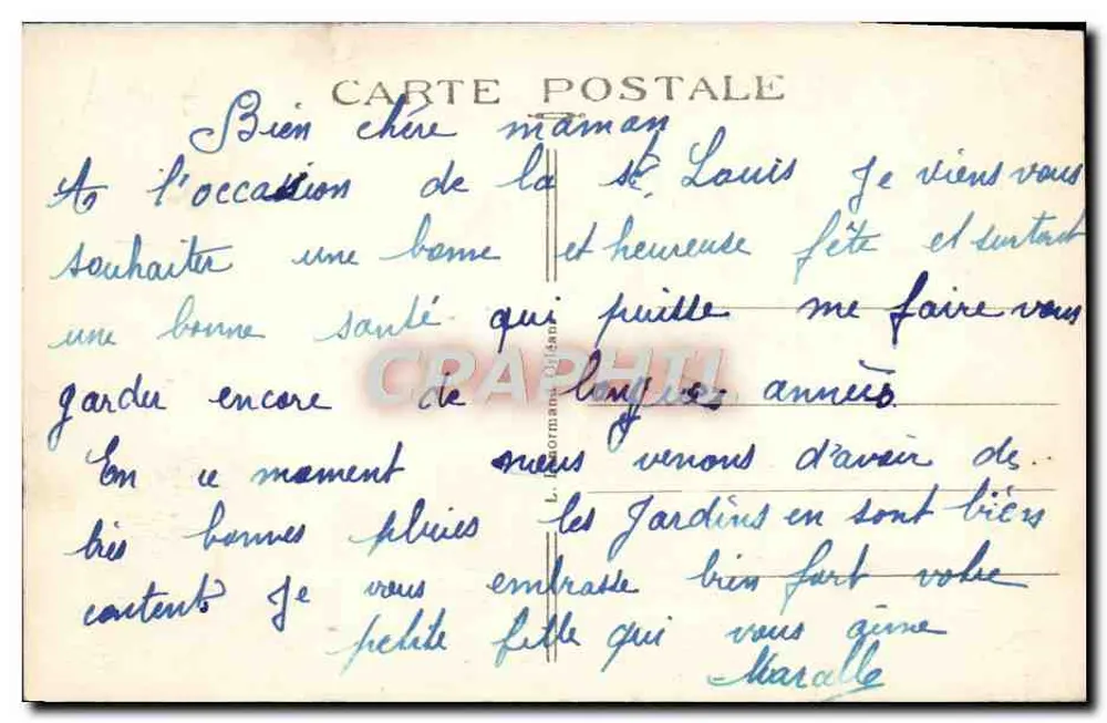 Villeneuve-sur-Yonne — Panoramablick — Verlag: L. Normand (Nr. 2) - Rückseite