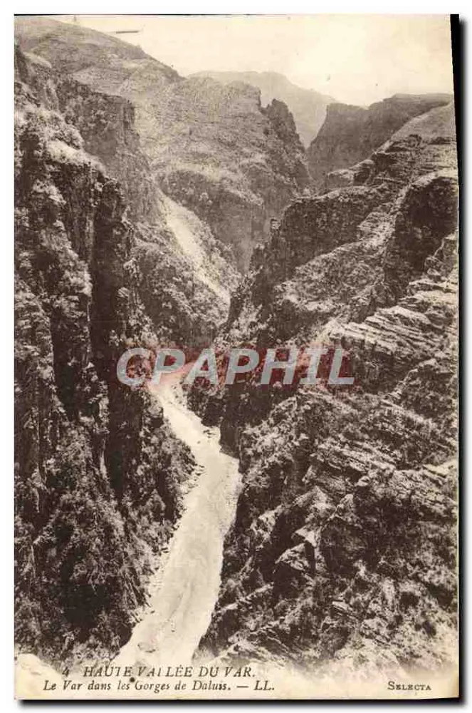Haute Vallée du Var — Der Var in den Gorges de Daluas — LL. — Selecta - Vorderseite