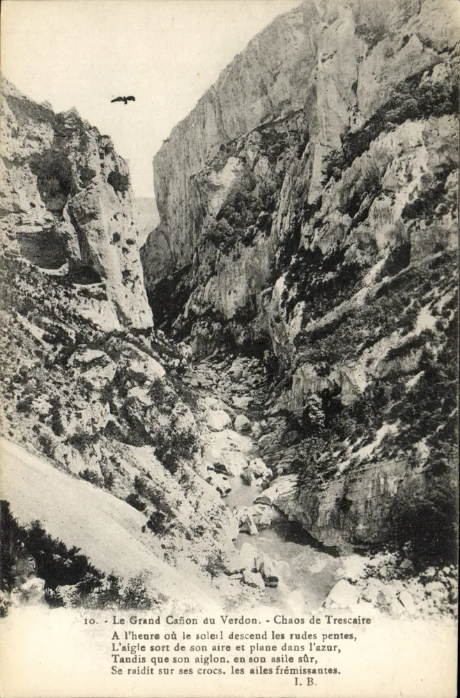 Der Große Canyon des Verdon — Chaos de Trescaire — I. B. n°10 - Vorderseite