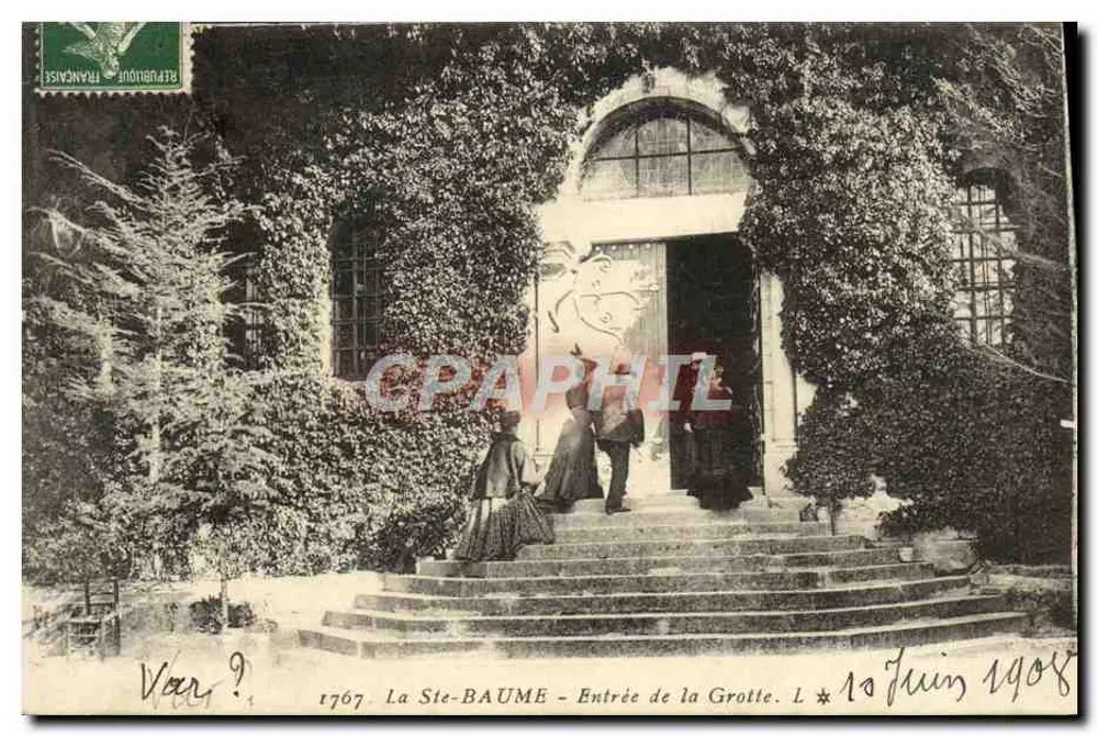 A Ste-BAUME - Entrada da Gruta — L. 1767, editor L. 1767 - Frente