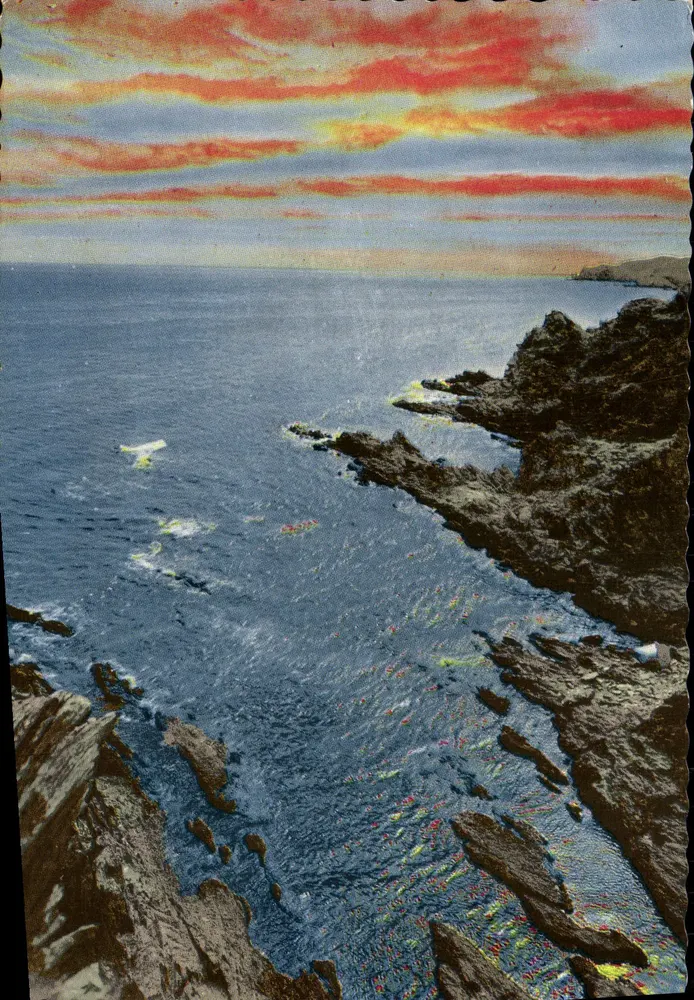 Sonnige Côte Vermeille — Aussicht auf die Küste — Verlag: Éditions de la Vallée Française, n° 35.177 - Vorderseite