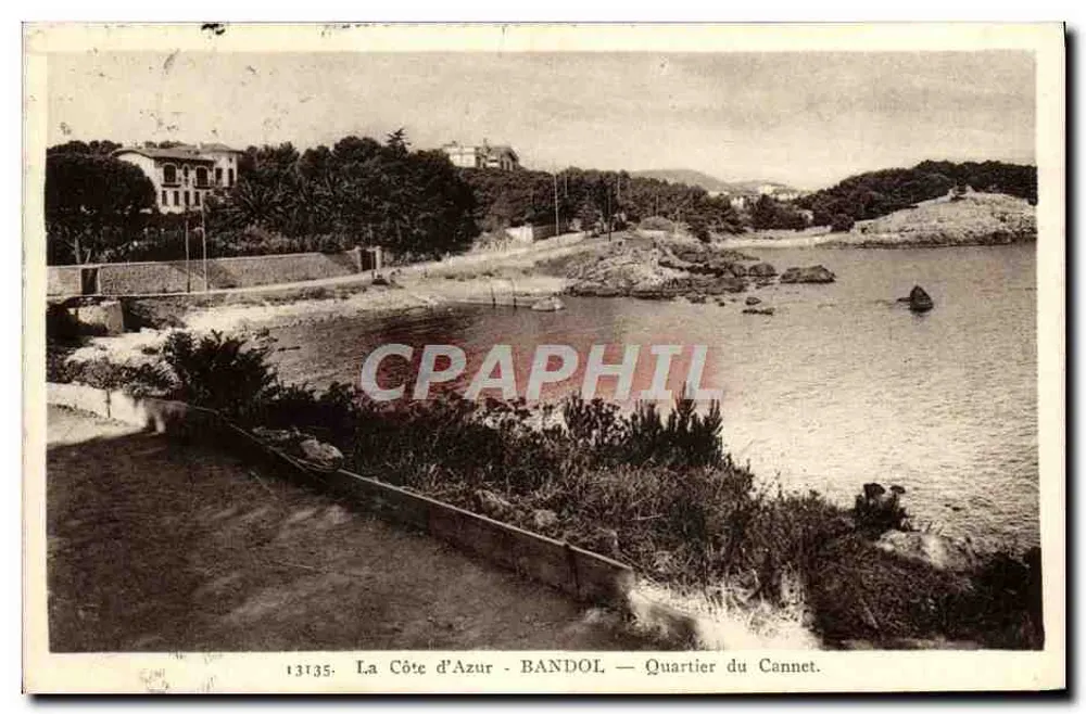 La Costa d'Azur - BANDOL — Quartiere del Cannet — Edizione Bandol - Recto