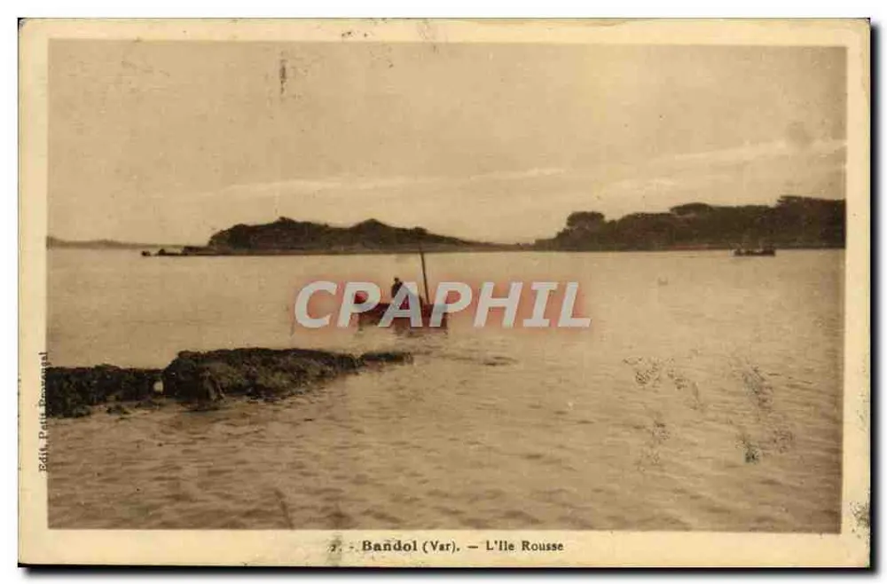Bandol (Var) — A Ilha Rousse — A. Tardy, Photo-Edit, Porto do Porto, Praias - Frente
