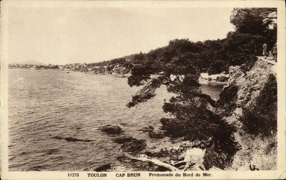 Toulon - Cap Brun — Promenade du Bord de Mer — éditeur Raphaël, n° 11273 - Recto