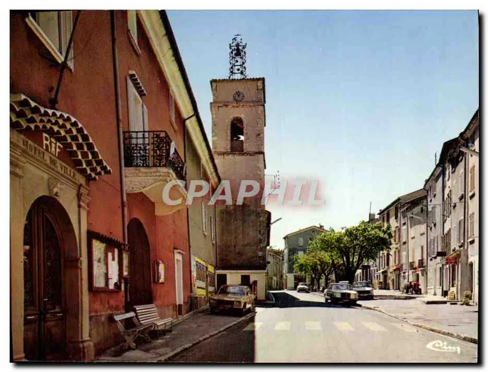 Carnoules (Var) — Rathaus und Hauptstraße — Drucker Combier, n° E 85.033.27.30371 - Vorderseite