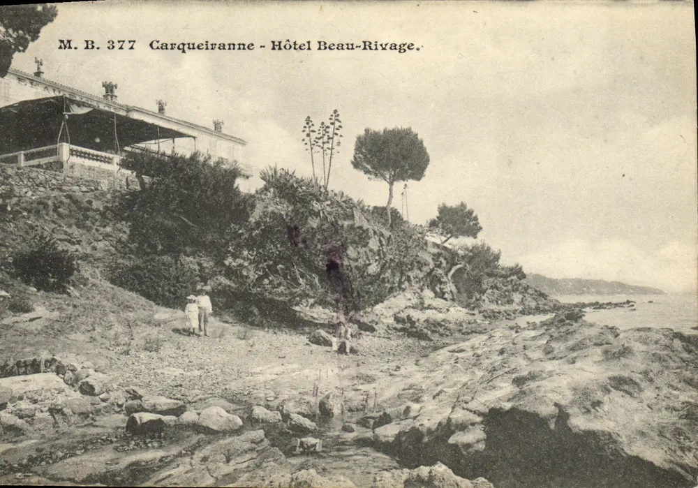 Carqueiranne - Hotel Beau-Rivage — M.B. 377 — editor M.B. - Frente