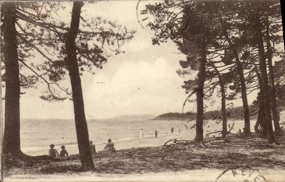 A Praia e seus Pinheiros — Centro da História — Editor: CAVAILLERE, n° 837 - Frente