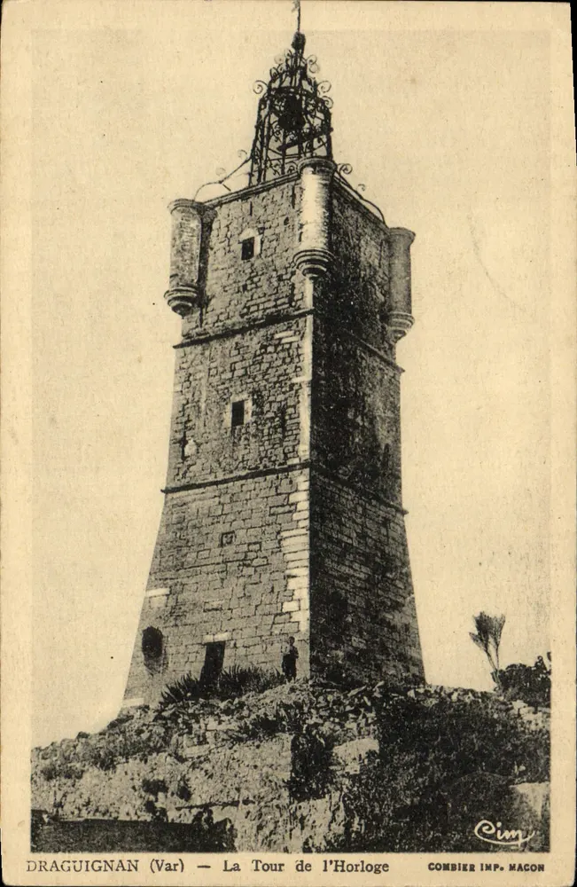 Draguignan (Var) — Ansicht der Uhrturm — Combier Imp. Macon - Vorderseite