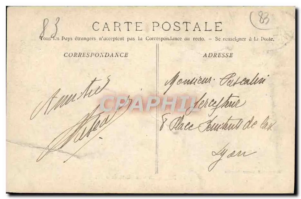 Draguignan — La Pierre de la Fée — Phototypie E. Labourt, Marseille, n° 1460 - Rewers