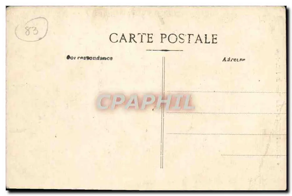 Draguignan — Turm der Uhr — éditeur imprimeur non visible - Rückseite