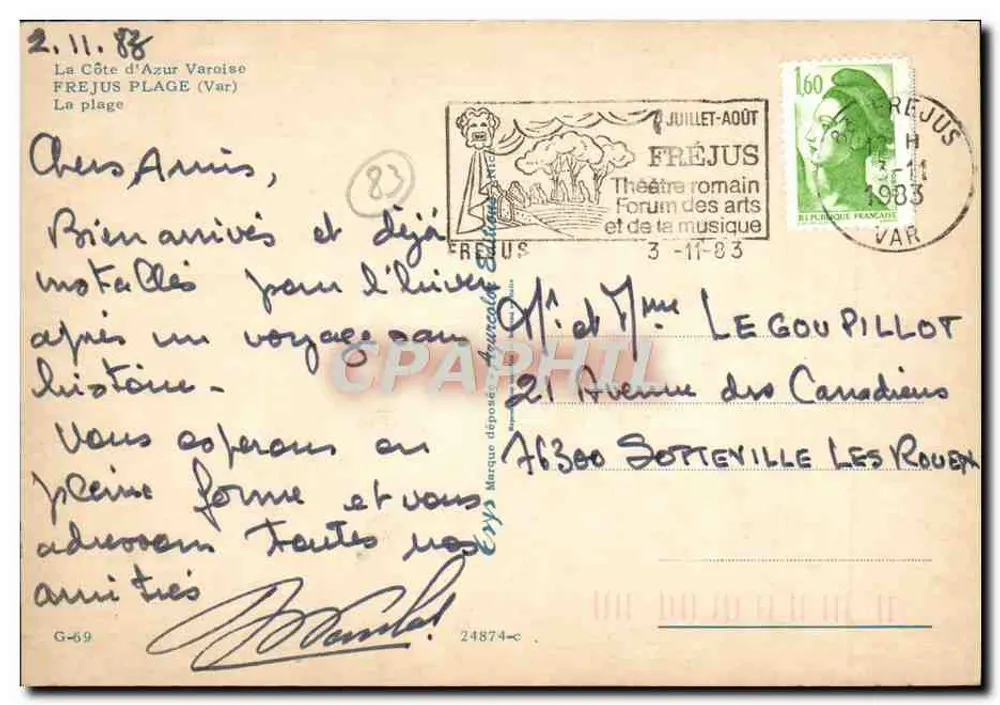 Fréjus — Praia — Editor Esy's - Verso