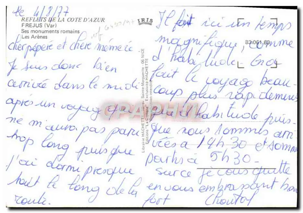 Fréjus — As Arenas Romanas — Edições Hachette - Verso