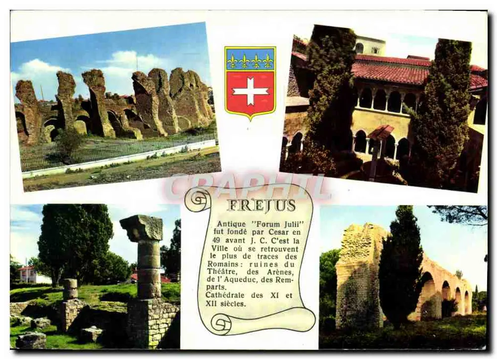 Frejus — Ruínas antigas romanas e catedral — Edições AMAR - Frente