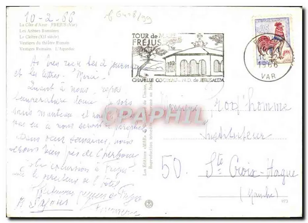 Frejus — Ruínas antigas romanas e catedral — Edições AMAR - Verso