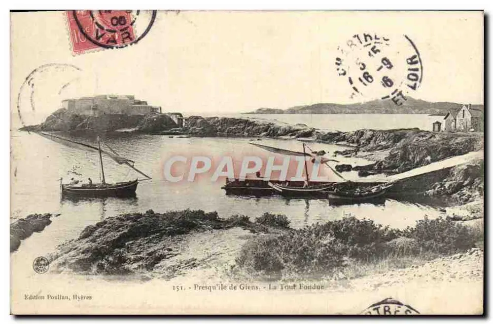 Presqu'île de Giens - Le Tout Fondue — Édition Poullan, Hyères, n° 151 - Vorderseite