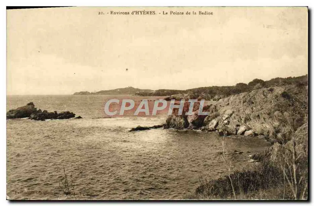 Ao redor de Hyères — A Ponta da Badine — Permanente de Hyères, n°22 - Frente