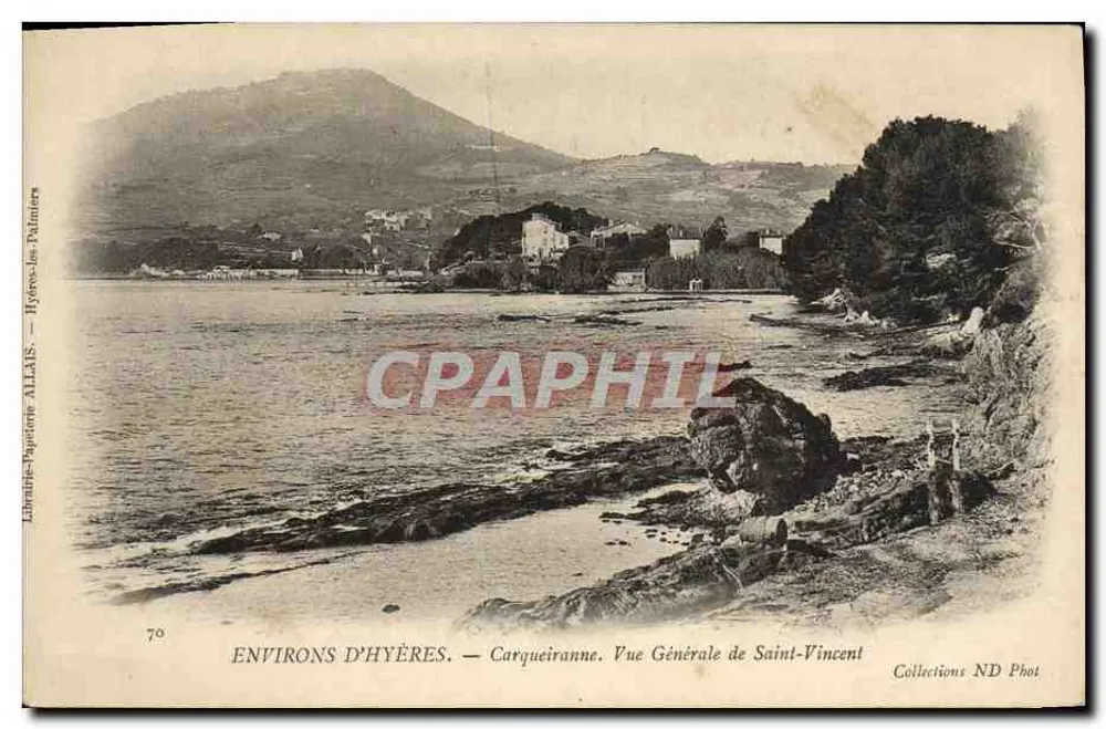 Umgebung von Hyères — Carqueiranne, Allgemeiner Blick auf Saint-Vincent — Librairie-Papeterie ALLAIS - Vorderseite