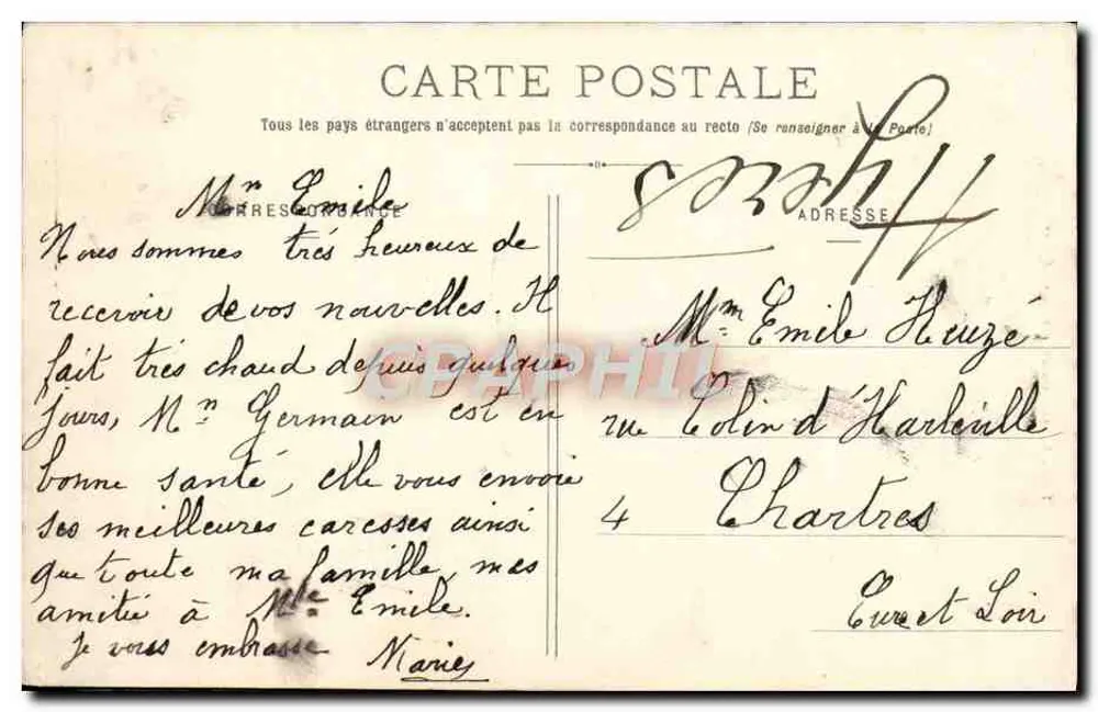 Hyères-les-Palmiers — Avenue Godillot — Verleger Kristian F. Chapon - Rückseite