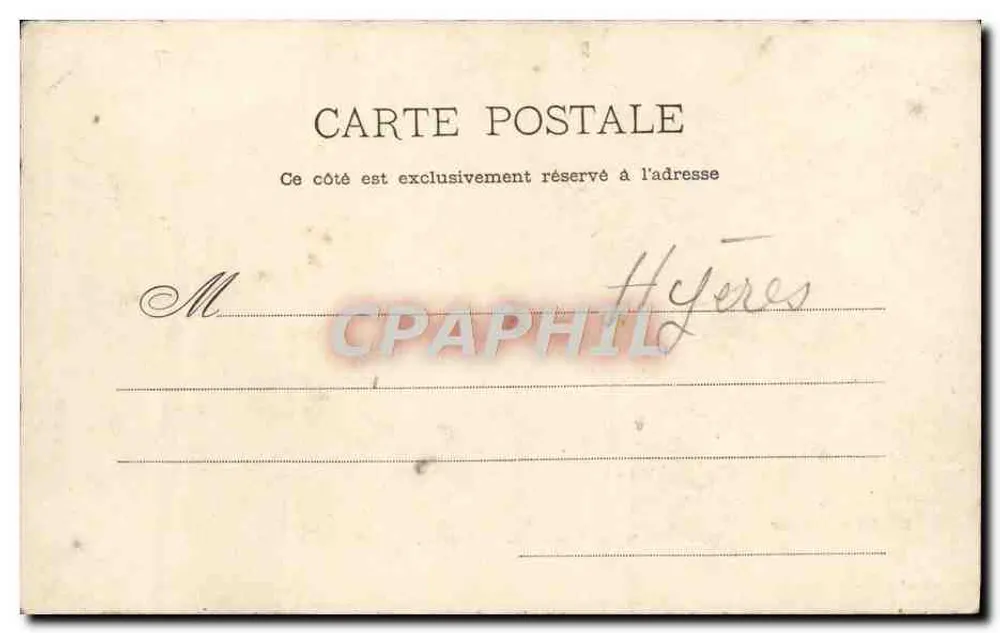 Hyères — Ansicht der Rue des Porches — P. HELMLINGER & C°, IMP. PHOT. NANCY - Rückseite