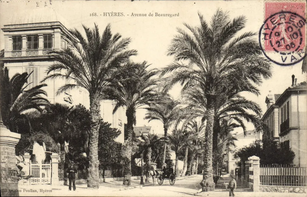 Hyères - Avenida de Beauregard — Edição Poullan, Hyères, n°168 - Frente