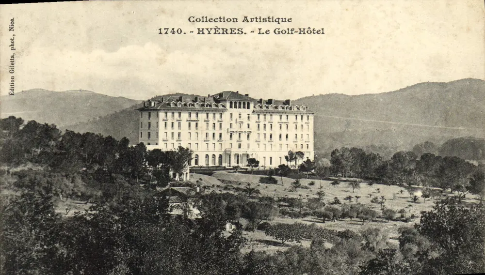 Hyères - Le Golf-Hôtel — Coleção Artística — Edição Giletta, Nice - Frente