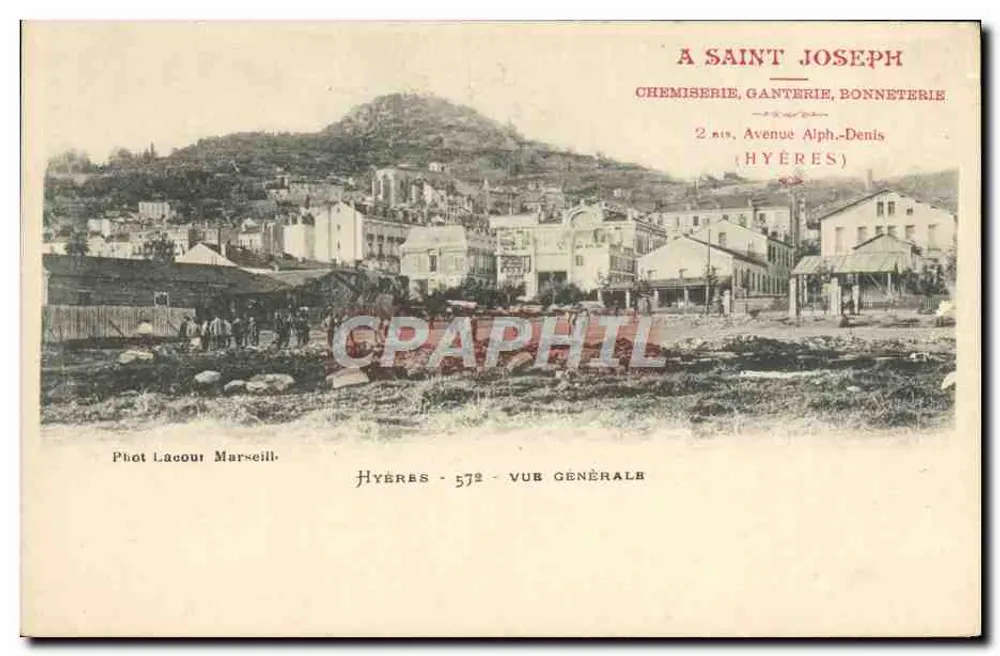 Hyères - Vista geral — A Saint Joseph — Phot Lacour Marseille - Frente