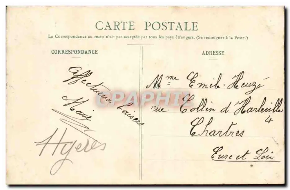 San-Salvadour — Hyères — Uitgave Poullan, n°164 - Achterkant