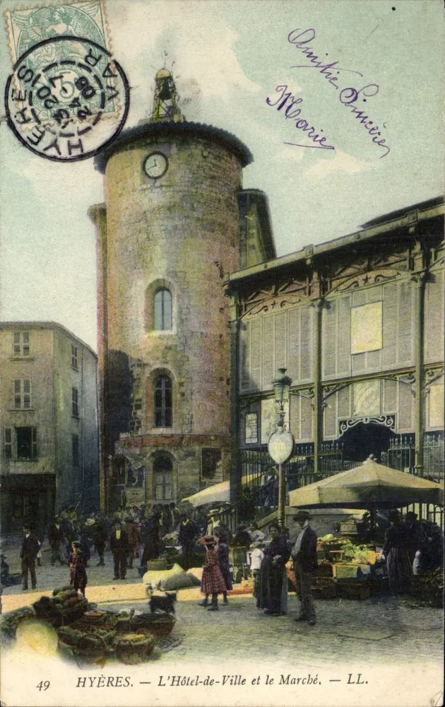Hyères — Das Rathaus und der Markt — LL. - Vorderseite