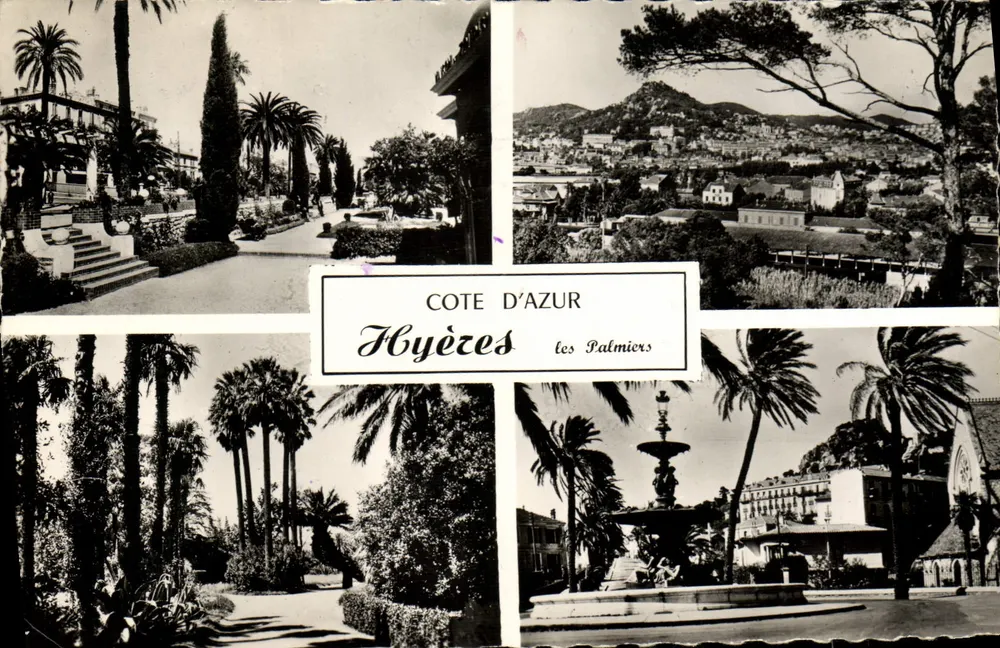 Hyères — Côte d'Azur — os Palmiers — editor não visível - Frente