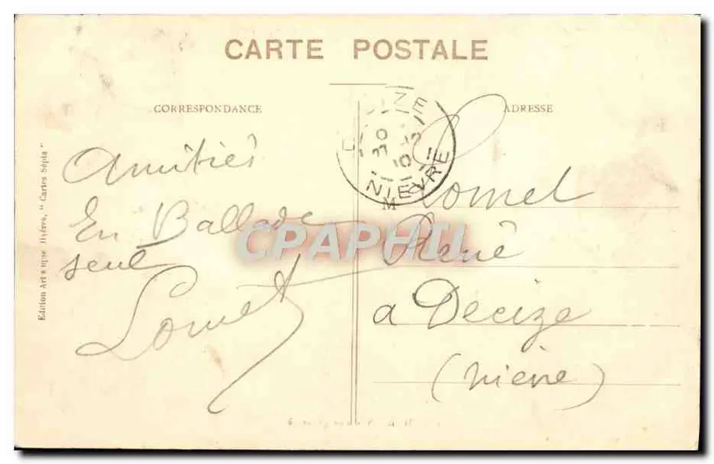 Hyères - Vista geral — Tarfumerie Chambourlier, Hyères, n°16 - Verso